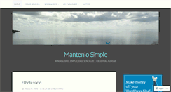 Desktop Screenshot of mantenlosimple.com