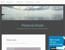 Tablet Screenshot of mantenlosimple.com